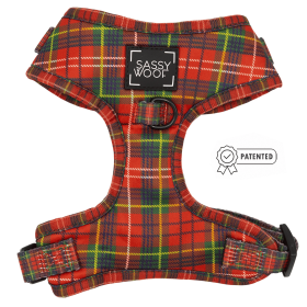 Adjustable Harness (Color: Deck The Paws, size: Xsmall)