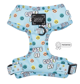 Adjustable Harness (Color: Cute Af, size: Xxsmall)