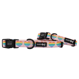 Sassy Woof Dog Collars (Color: Paws Of Love, size: small)