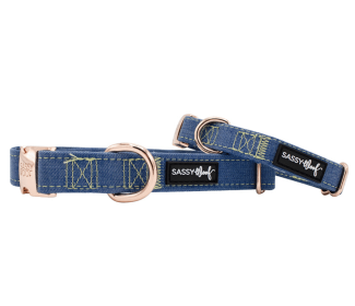 Collar (Color: Denim, size: medium)