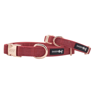 Collar (Color: Merlot, size: large)
