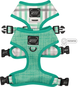 Reversible Harness (Color: Wag Your Teal, size: XL)