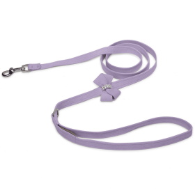 Susan Lanci Designs Nouveau Bow Leash (Color: French Lavender, size: 4 Ft)