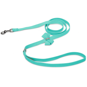 Susan Lanci Designs Nouveau Bow Leash (Color: Tiffi Blue, size: 4 Ft)