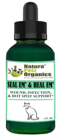 Seal Em And Seal Em Tincture - Wound, Infection, Cut & Hot Spot Support* (size: Cat / 1 Fl Oz.)