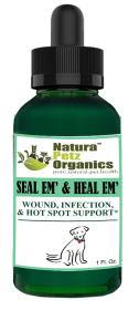 Seal Em And Seal Em Tincture - Wound, Infection, Cut & Hot Spot Support* (size: Dog / 1 Fl. Oz)