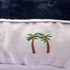 Halo Palm Trees Round Dog Bed
