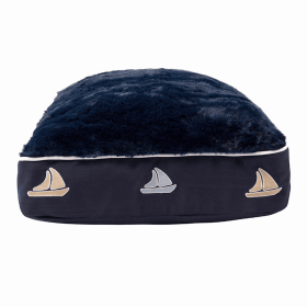 Halo Sailboat Rectangular Dog Bed (Color: Ec Navy, size: M)