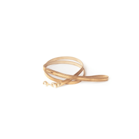Full Grain Leather Dog Leash (Color: Waxed Natural)