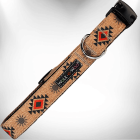 Southwestern Collars (Color: Grand Mesa, size: L 1" Width Fits 14-25" Neck)