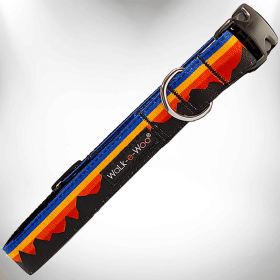 Mountain Dog Collars (Color: Blue Mountain, size: Xl 1.5" Wide Fits 18-28" Neck)