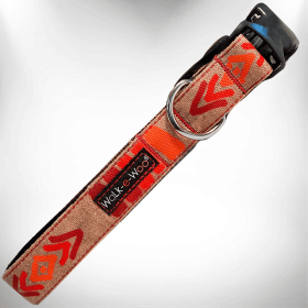 Tribal Dog Collars (Color: Red, size: Xl 1.5" Wide Fits 18-28" Neck)