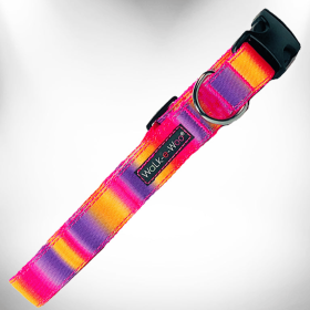 Tie Dye Dog Collars (Color: Pink/Purple, size: Xl 1.5" Wide Fits 18-28" Neck)