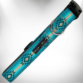 Southwestern Collars (Color: Turquoise Sky, size: Xs 5/8" Width Fits 8-12" Neck)