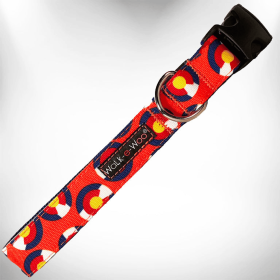 Colorado and Texas Dog Collars (Color: Colorado Orange, size: Xs 5/8" Width Fits 8-12" Neck)