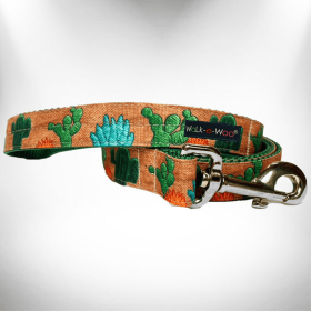 Nature-Lover Leads (Color: Cactus Garden, size: Regular Lead 1" Width- 5' Length)