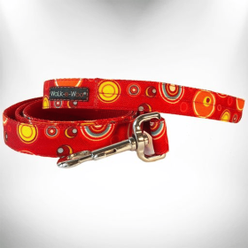 Martini Dog Leads (Color: Red, size: Regular Lead 1" Width- 5' Length)