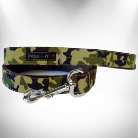 Camo Dog Leads (Color: Brown Camo, size: Regular Lead 1" Width- 5' Length)