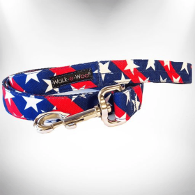 Stars & Stripes Dog Leads (size: Regular Lead 1" Width- 5' Length)