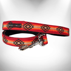 RaDog Leash (Color: Sky Fire, size: Thin 5/8" Width- 5' Long)
