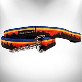 Mountain Dog Leads (Color: Blue Mountain, size: Thin Lead 5/8" Width- 5' Length)
