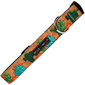 Nature-Lover Collars (Color: Cactus Garden, size: M 1" Width Fits 12-18" Neck)