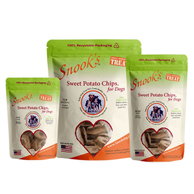 Sweet Potato Dog Chips - Soup bone shaped (size: 8Oz)