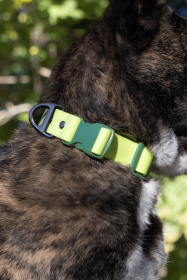 Mossy Pine Waterproof Dog Collar (size: 13 - 15 Inch)