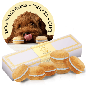 Dog Macarons - Box of 6 (Available in 12 Flavors) (Option: Vanilla)