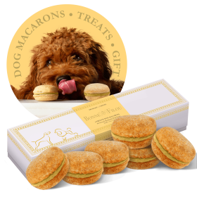 Dog Macarons - Box of 6 (Available in 12 Flavors) (Option: Cheese)