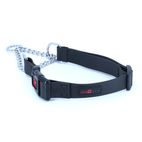 Play Martingale Collar (Color: Black, size: 16"-22" X 1")