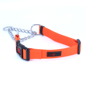 Play Martingale Collar (Color: Orange, size: 16"-22" X 1")