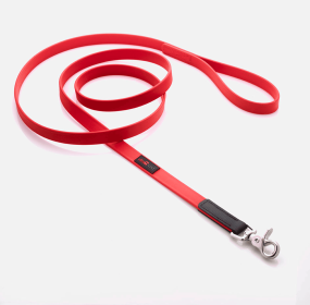 Boss Regular Leash (Color: Red, size: 3/4" X 6')