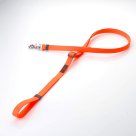Boss Adjustable Leash (Color: Orange, size: 5/8" X 4'-6')
