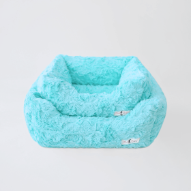 Cuddle Dog Bed (Color: Aquamarine, size: Sm)