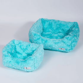Cuddle Dog Bed (Color: Aquamarine, size: Lg)