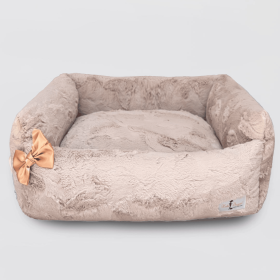 Dolce Vita Dog Bed (Color: Rosewater, Option: No Bow)