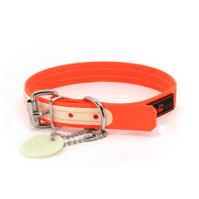 Play Glow Collar (Color: Orange, size: 3/4"X12")