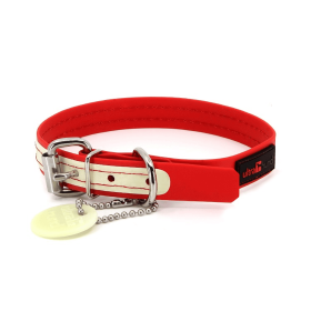 Play Glow Collar (Color: Red, size: 3/4"X14")