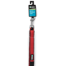 GG Reflective Paracord Collar (Color: Red, size: 4Ft)