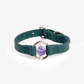 All Eyes On Me Collar (Color: Jungle Green, size: M)