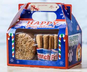 Happy Dog Meal (Color: Blue/Holiday, size: Regular (3Pcs))