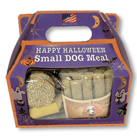 Happy Dog Meal (Color: Halloween/Blue, size: Small (5Pcs))