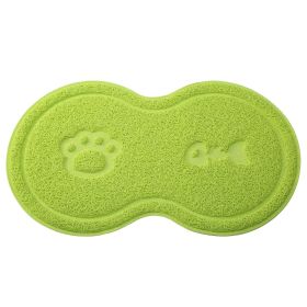 Dog Cat Bowl Mat Pet Food Water Feeding Mat Non-slip Pet Dish Tray Mat Paw Clean Placemat (Option: o8_Neon)