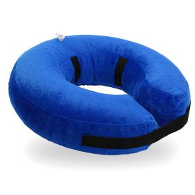 Dog Protective Inflatable Collar Pet Puppy Cat Not Block Vision E-Collar Adjustable Pet Recovery (Option: llarXL)