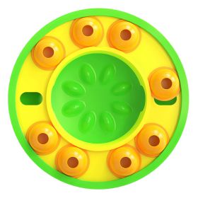 Dog Puzzle Food Feeder Slow Feeding Bowl Interactive Toy Dog Treat Dispensing Toy for IQ Training Mental Enrichment For Small Medium Large Dog Cat (Option: yGreen)