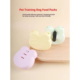 Pet Training Treat Pouch With Food-Grade Silicone â€“ Soft, Skin-Friendly Dog Treat Bag With Hanging Buckle For Easy Carrying â€“ Ideal For Puppy Trai (Option: Green)