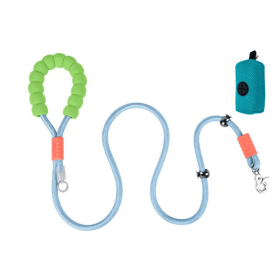 Explosion-proof Dog Leash For Small And Medium-sized Dogs, Suitable For Corgi, Border Collie, Shiba Inu, Dog Walking Collar And Dog Chain (Color: Blue)