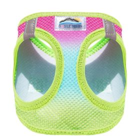 American River Choke Free Dog Harness Ombre Collection (Color: Rainbow, size: X-Large)