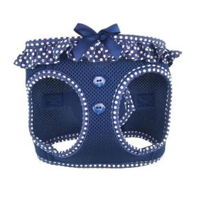 American River Choke Free Dog Harness Polka Dot Collection (Color: Navy Polka Dot, size: 2X-Large)